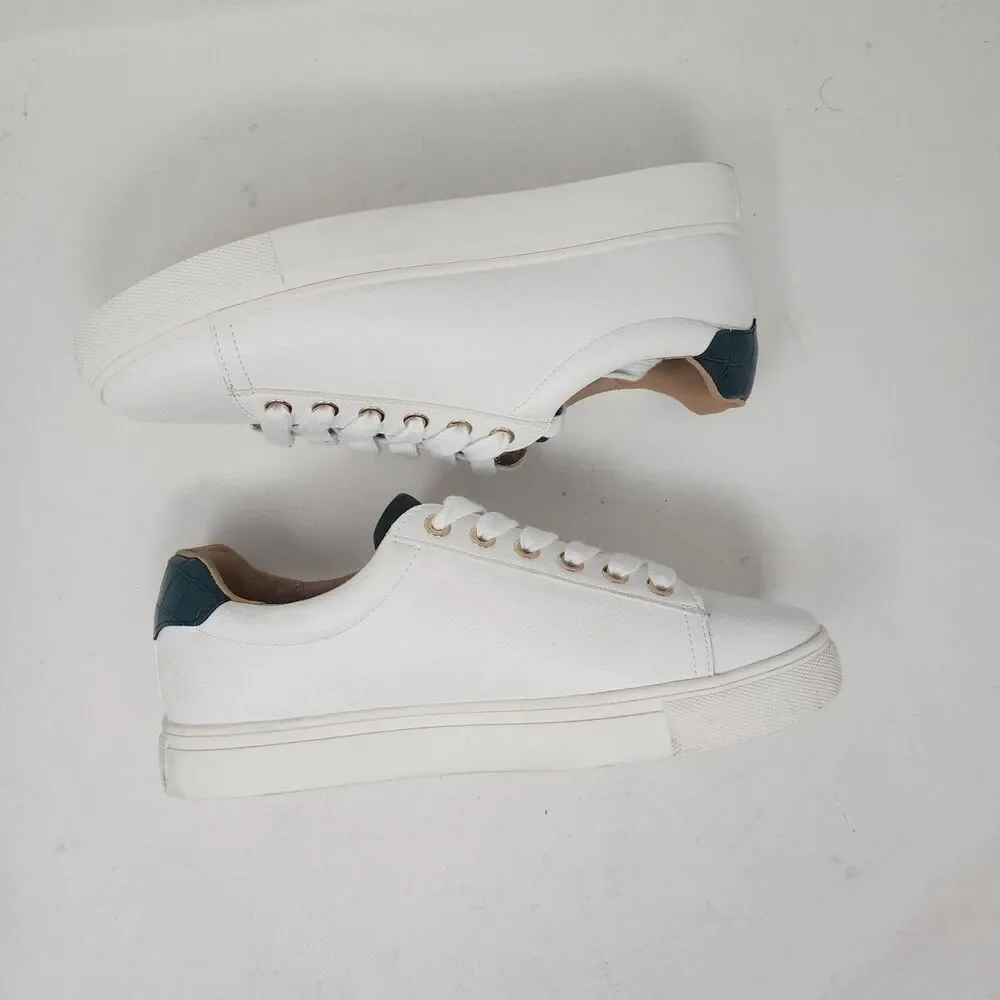 MIA Neva Shoes Womens Size 7.5 White Casual Comfort Sneakers Streetwear Casual